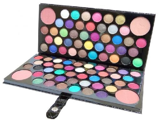 ESTOJO GRANDE DE MAQUIAGEM 3D MACRILAN- 84 SOMBRAS E 4 BLUSH