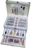 Maleta de Maquiagem Profissional de Aluminio Ruby Rose HBT56